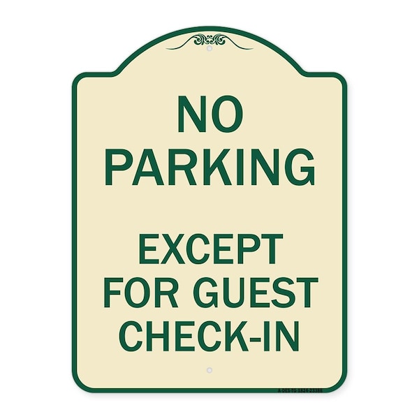 Signmission Parking Reserved for Guests Only Heavy-Gauge Aluminum Architectural Sign, 24" x 18", TG-1824-23386 A-DES-TG-1824-23386 - main